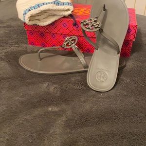 Tory Burch Miller sandals, size 9. Rubber.